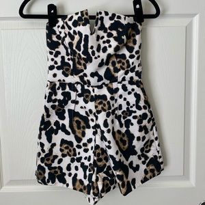 Leopard print romper